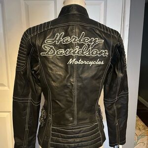 Harley-Davidson Women's Black Leather Motorcycle Jacket